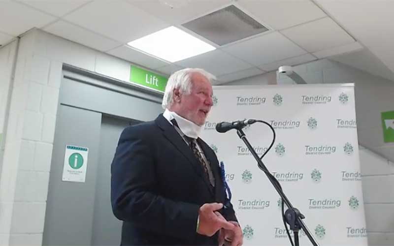 Illustrating Alan Goggin retains seat on Essex County Council on Info Staging