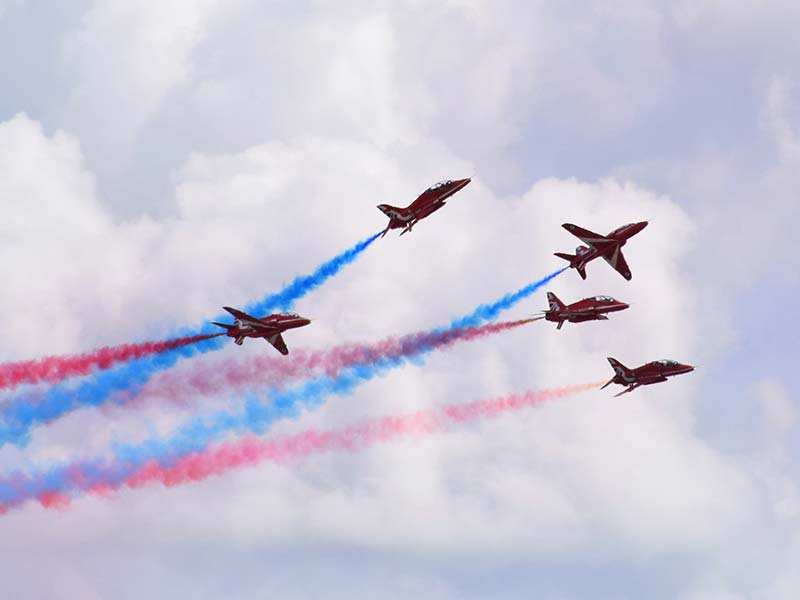 red arrows