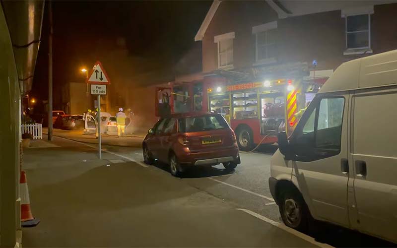 Illustrating Car fires: police looking for one suspect on Brightlingsea Info