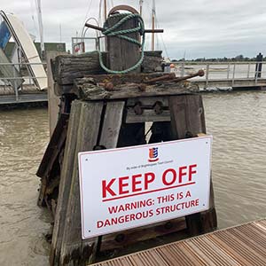 Illustrating New jetty on Brightlingsea Hard opens to fishermen – and the public on Info Staging
