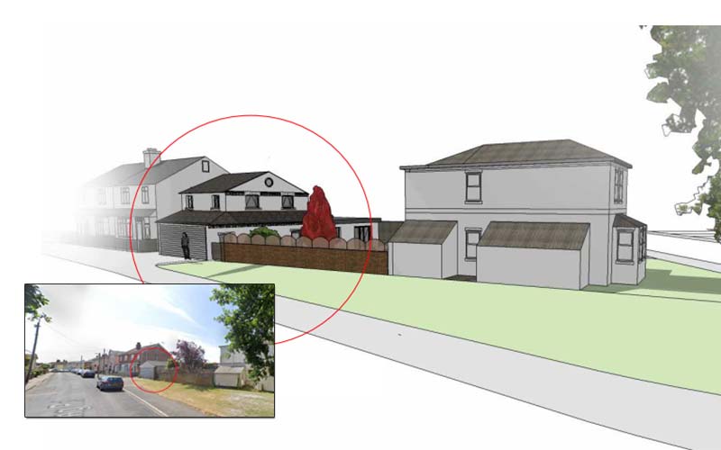 Illustrating Ladysmith Avenue house extension plan "intrusive", planners decide on Brightlingsea Info