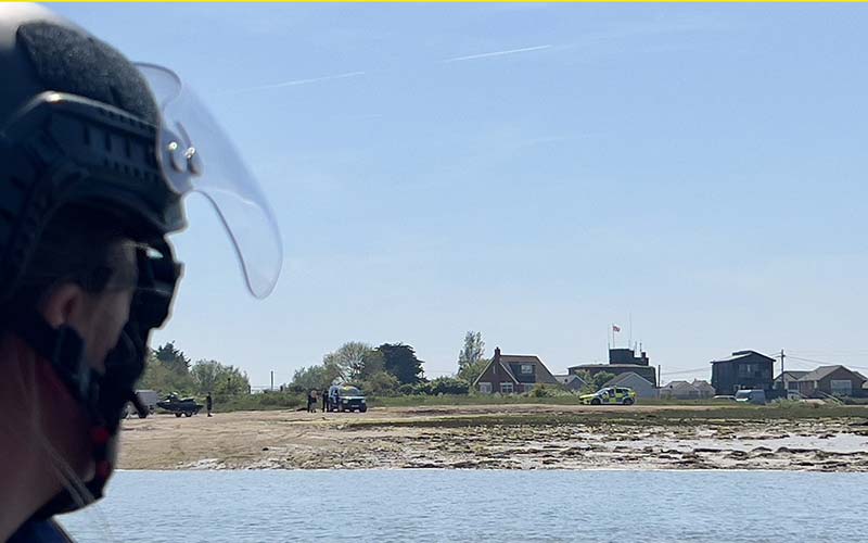 Illustrating Marine police respond to reports of speeding jetskiers off Brightlingsea on Brightlingsea Info