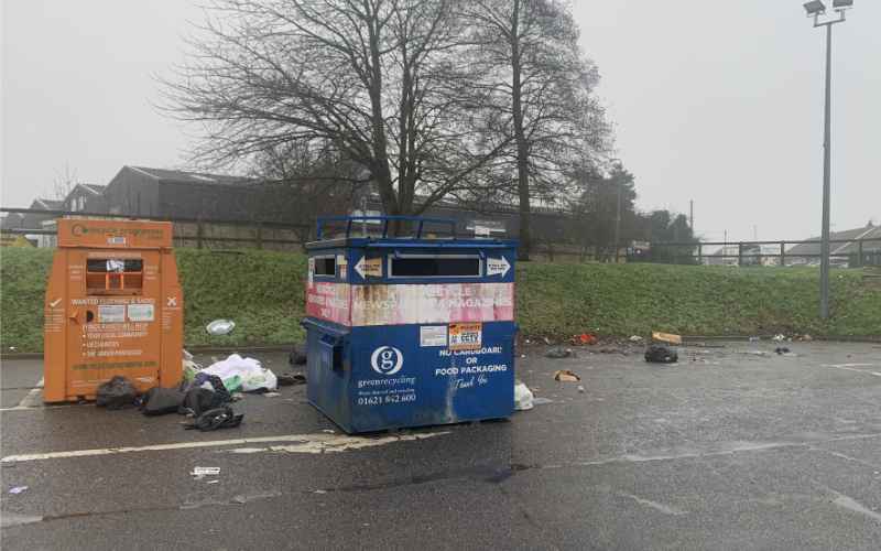 Illustrating Bottle banks in short supply as Fiveways' facility removed on Brightlingsea Info