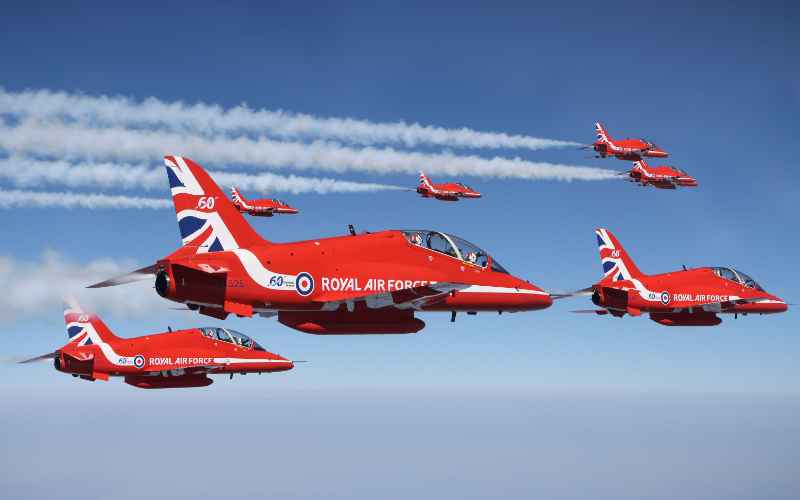 Illustrating Red Arrows to star at Clacton Airshow 2025 on Info Staging