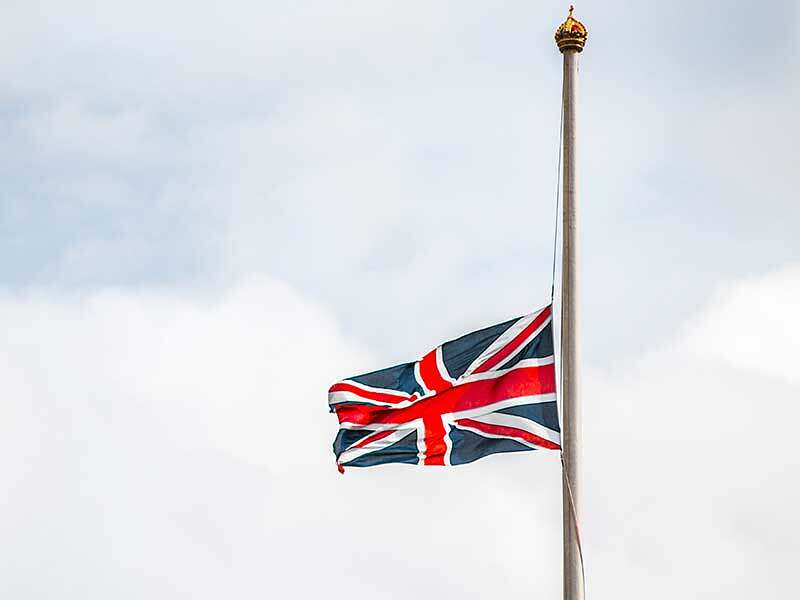 Illustrating Flag flies at half mast for the Duke of Edinburgh on Brightlingsea Info