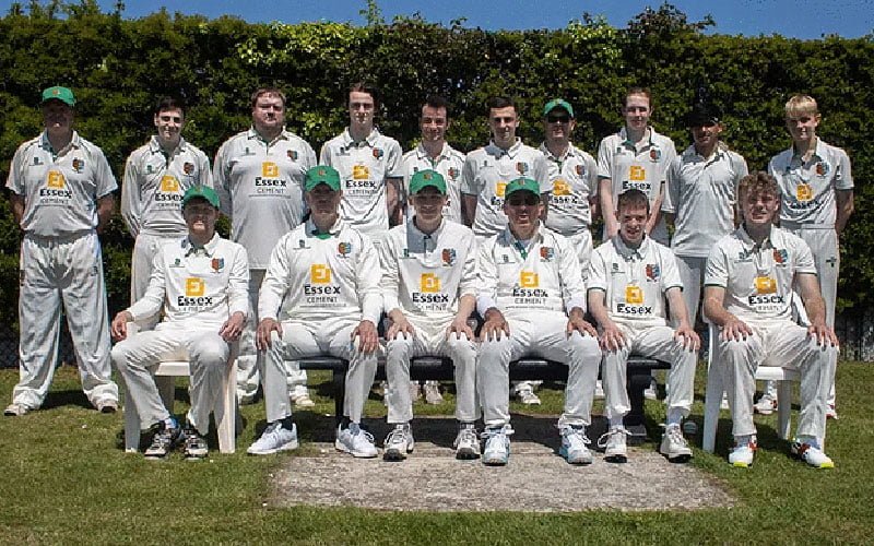 Illustrating Brightlingsea cricketers are crowned league champions on Brightlingsea Info