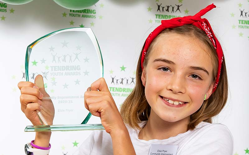 Illustrating Elsie's charity fundraising run wins a Tendring Youth Award on Brightlingsea Info