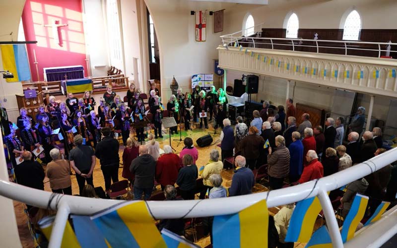 Illustrating Concerts and collections raise over £4,000 for Ukraine on Brightlingsea Info