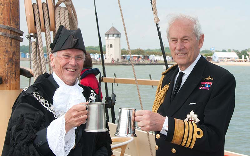Illustrating Lord Warden & Admiral of the Cinque Ports and friend of Brightlingsea dies aged 79 on Brightlingsea Info