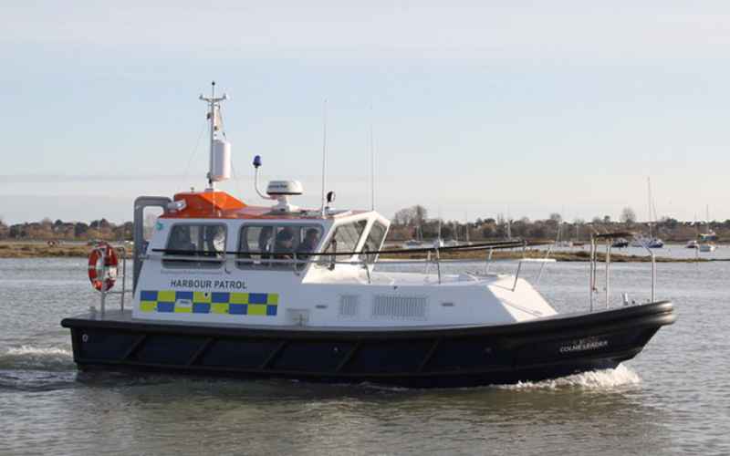 Illustrating Brightlingsea Harbour takes delivery of new workboat on Brightlingsea Info
