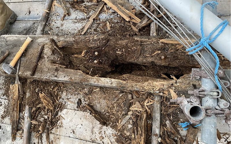 Illustrating Update: Rotten roof beam discovery adds thousands to All Saints' restoration bill on Brightlingsea Info