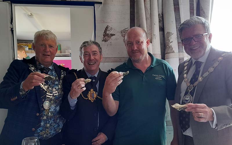 Illustrating Brightlingsea oysters prove to be a tasty treat for Liberty members on Brightlingsea Info