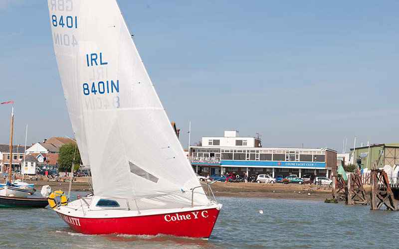 Illustrating Colne Yacht Club is active club finalist on Brightlingsea Info