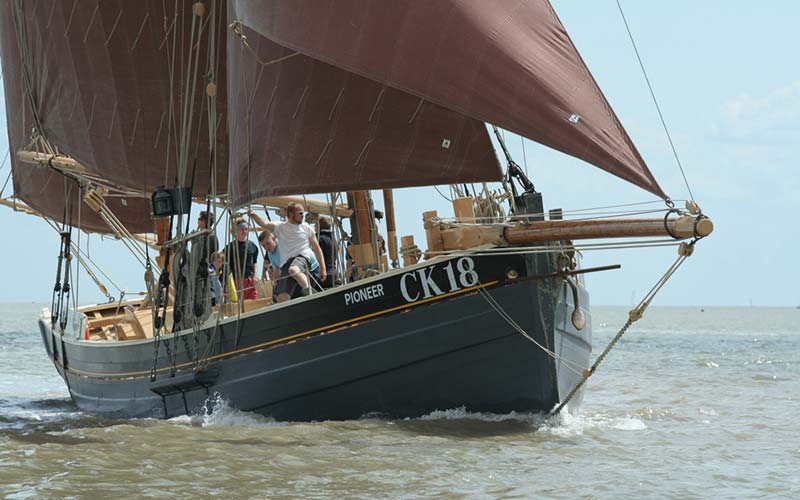 Illustrating Heritage Fund award for Pioneer Sailing Trust on Brightlingsea Info