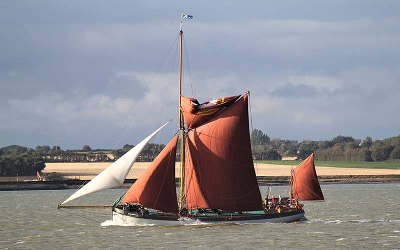 Illustrating Thames barge floating cinema is coming to town on Brightlingsea Info