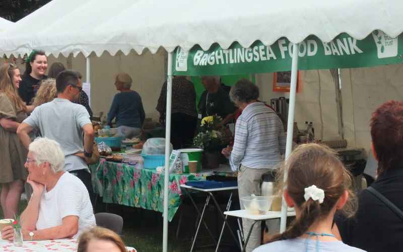 Illustrating Food Bank's festival tea tent proves to be a fab fund raiser on Brightlingsea Info