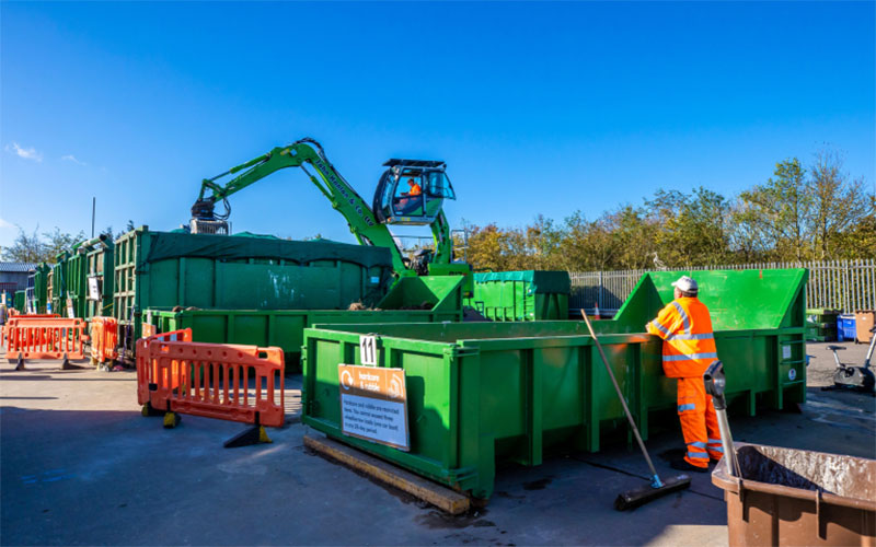 A waste recycling site in Essex