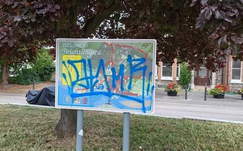 Illustrating Brightlingsea graffiti writers sought by police on Brightlingsea Info