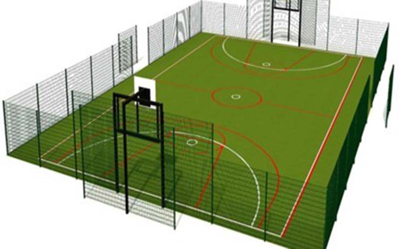 illustration of an all-weather sports area