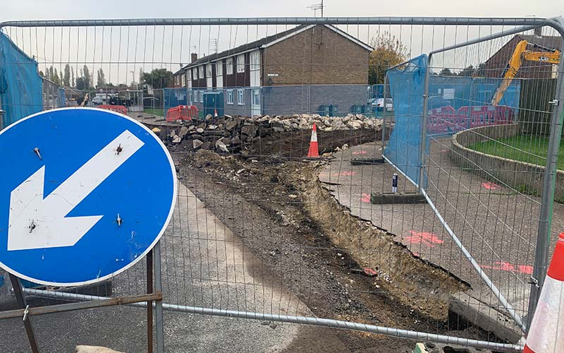 Illustrating Bellfield Avenue works begin on Brightlingsea Info