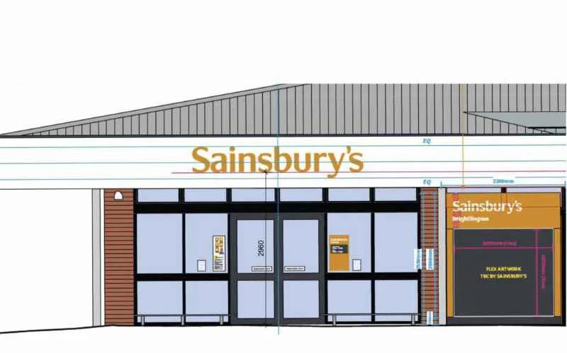 sainsbury's signage