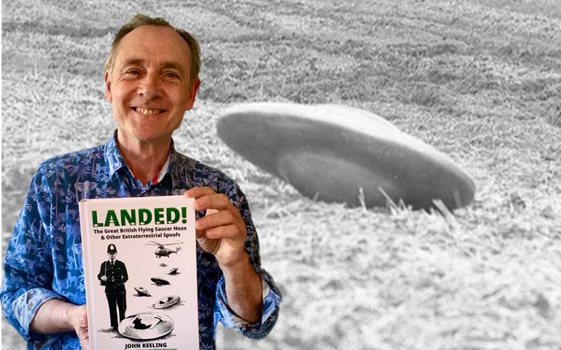 Illustrating Local author's book tells the story of the Great British Flying Saucer Hoax on Brightlingsea Info